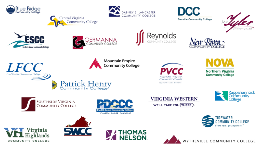 Logos of all Colleges in the VCC System